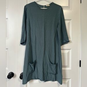 NAIF Montreal Teal 3/4 Sleeve Dress